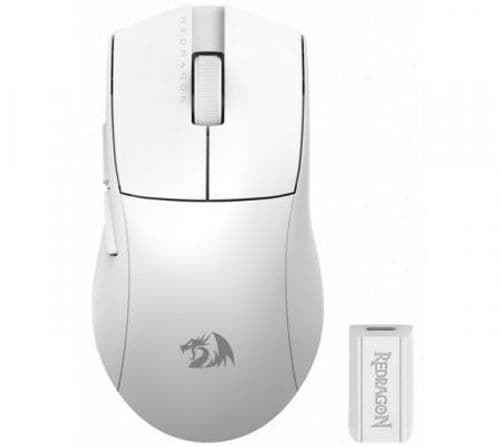 Mouse Redragon King PRO M916 1K Wireless 2.4Ghz Bluetooth White USB-C 50g Mouse Redragon King PRO M916 1K Wireless 2.4Ghz Bluetooth White USB-C 50g