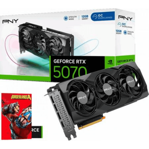 Placa de Video PNY GeForce RTX 5070 12GB GDDR7 STANDARD OC Placa de Video PNY GeForce RTX 5070 12GB GDDR7 STANDARD OC