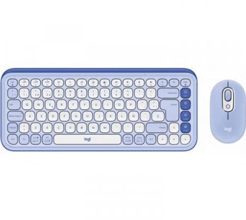 Combo Logitech teclado y mouse POP Icon Wireless Lila Combo Logitech teclado y mouse POP Icon Wireless Lila