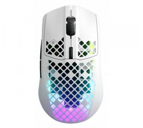 Mouse SteelSeries Aerox 3 Onyx Snow Wireless 2.4Ghz Bluetooth Ultra LightWeight Sensor TrueMove Air RGB 68g 200Hs Mouse SteelSeries Aerox 3 Onyx Snow Wireless 2.4Ghz Bluetooth Ultra LightWeight Sensor TrueMove Air RGB 68g 200Hs