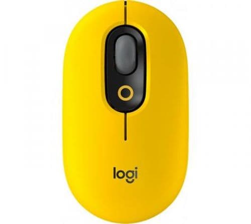 Mouse Logitech POP Black and Yellow Wireless Mouse Logitech POP Black and Yellow Wireless