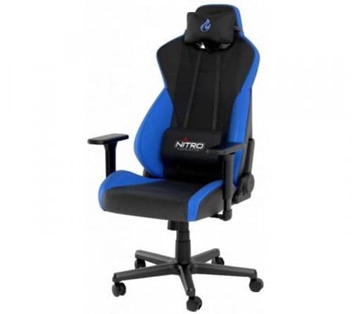 Silla Gamer Nitro Concepts S300 - Negro/Azul (Peso MAX. 135kg) Silla Gamer Nitro Concepts S300 - Negro/Azul (Peso MAX. 135kg)