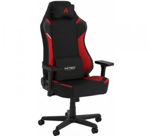 Silla Gamer Nitro Concepts X1000 - Negro/Rojo (Peso MAX. 135kg) Silla Gamer Nitro Concepts X1000 - Negro/Rojo (Peso MAX. 135kg)